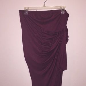 Long side wrap skirt